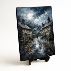 Decorative painting - Alley in moonlight