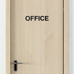 Vlastný nápis / text na dvere z dreva | Čierna