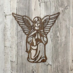 Wooden Picture - Guardian Angel | Walnut