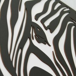Modern Wooden Wall Art - Zebra