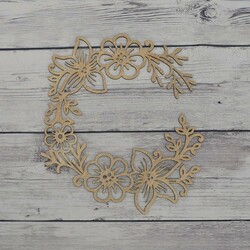 Letný kvetinový veniec na dvere  | Dub Sonoma