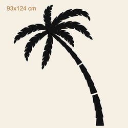 Cut-out Wall Art of a Tree - Palm | 93x124 cm