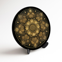 Elegant gold wall mandala