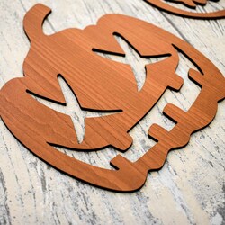 Wooden Halloween Decor - Pumpkins | Cherry