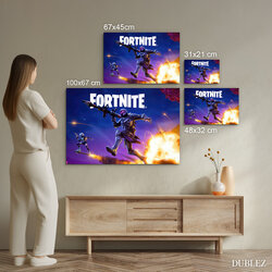 Farebný obraz na stenu - Fortnite