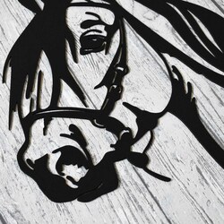 Wooden Wall Art - Horse | Black