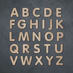 Drevená detská hračka - Abeceda | Dub Sonoma