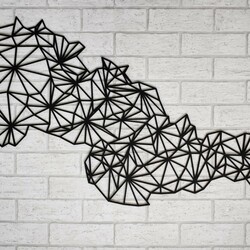 Polygonálna mapa Československa  | Čierna