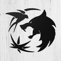 Wooden Wall Art - The Witcher | Black