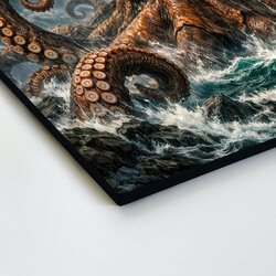 Drevený obraz - Kraken 