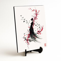 Obraz do spálne feng shui - Japonská žena