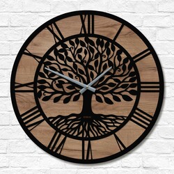 Tree of Life - Wall Clock | Tobacco Oak