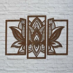 Harmónia mandala - 3 részes falikép | Dió