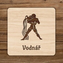 Podložka pod šálek - Znamení Vodnář