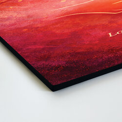 Wooden picture - Love is felt