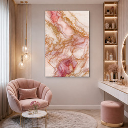 Drevený obraz na stenu - Rosé Marble
