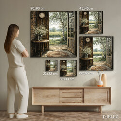 Vidiecky obraz - Jarný pokoj brezy