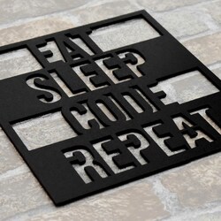 Gift for Programmer - Wooden Picture | Black