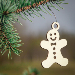 Ozdoba na stromček - Postavička Perníček | Topoľová preglejka