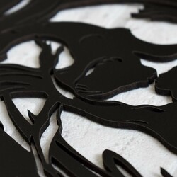 Drevený obraz do spálne - Akty | Čierna