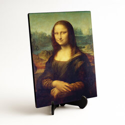 Drevená reprodukcia obrazu - Mona Lisa