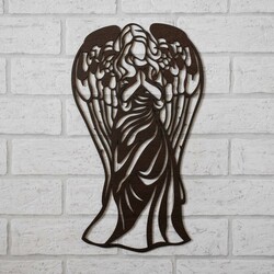 Wooden Angel on the Wall - Protector | Wenge