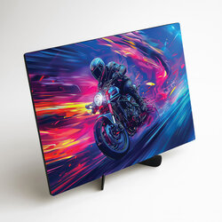 Moderný obraz - Neónová motorka