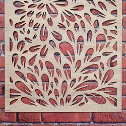 Kitchen Panel on the Wall - Oasis of Flowers | Oak Sonoma
