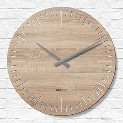 Designové nástěnné hodiny - Minute | Dub Sonoma