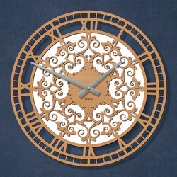 Drevené nástenné hodiny - Ornamenty | Buk