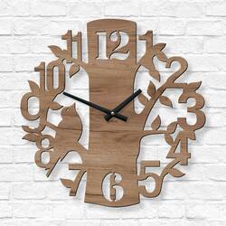 Children&#039;s Wall Clock - Bird | Tobacco Oak