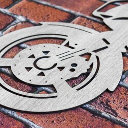 Wooden Motorcycle on the Wall - Suzuki V-Strom | Oak Sonoma