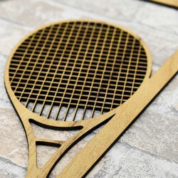 Drevený obraz športu - Tenistka | Dub zlatý