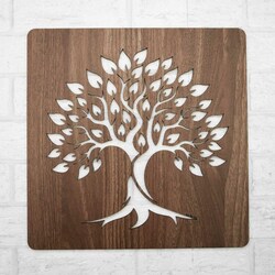 Wooden Tree of Life on the Wall - Sapphire | Walnut