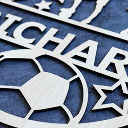 Drevený obraz - Futbalista s menom | Javor