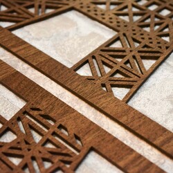 Wooden Wall Art - Eiffel Tower | Walnut