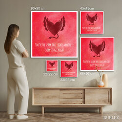 Valentine’s Gift for Him - Bedroom Wall Art