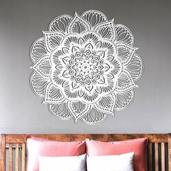 Vyrezávaná 3D Mandala - lotosový kvet | Biela