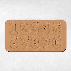 Detská drevená vkladačka - Čísla | Buk