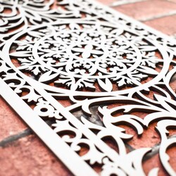 3D dekoratív fali panel - Szajada | Fehér