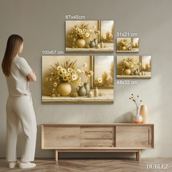 Vintage obrazy do obývacího pokoje - Sušené květiny