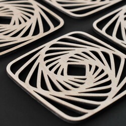 SET 4 ks abstraktných podpivníkov