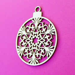 Vianočná guľa | Topoľová preglejka