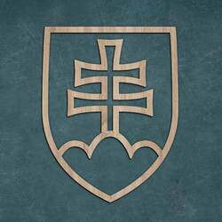 Štátny znak SR na stenu | Dub Sonoma