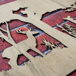 Vyrezávaný obraz na stenu - Príroda  | Dub zlatý