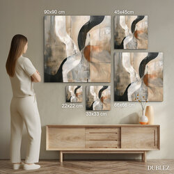 Drevený abstraktný obraz na stenu - Nordic