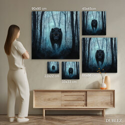 Wooden Wall Art - Wolf in the Forest