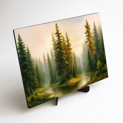 Wooden wall art - Forest landscape