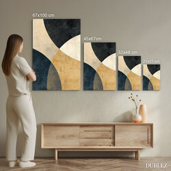 Abstract art on wood - Contrast