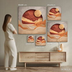 Wooden picture - Sandy sun